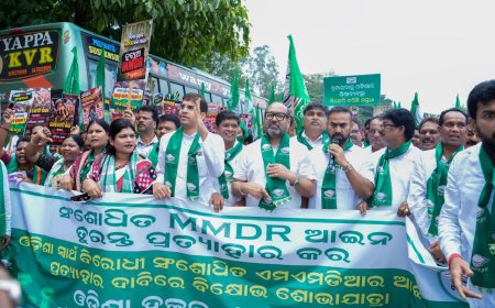 MMDR ଆଇନ ପ୍ରତ୍ୟାହାର ଦାବିରେ ରାୟଗଡା ବିଜେଡ଼ି ପକ୍ଷରୁ ବିରାଟ ଆନ୍ଦୋଳନ 