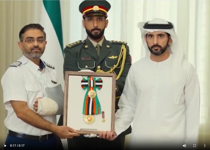 Indian Pilot Smit Machchhar Conferred UAE's Top Civilian Honour for Bravery 